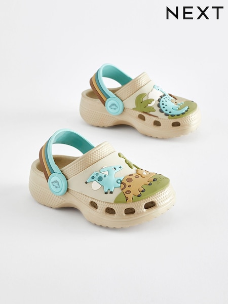 Neutral Dinosaur Scene Clogs (645656) | €9 - €13