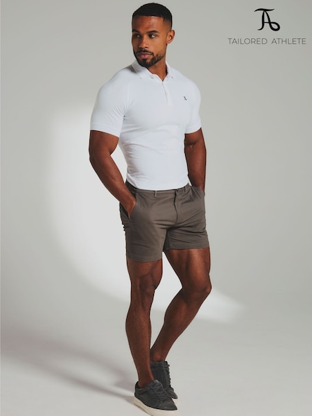 White - Regular Tailored Athlete Muscle Fit Signature Polo Shirt