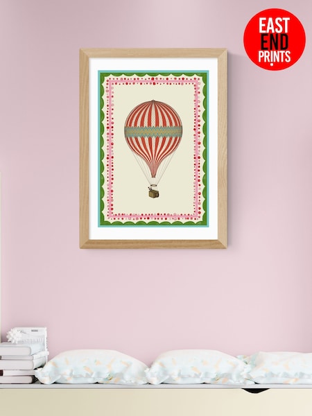 East End Prints Carnival Hot Air Balloon Wall Art Print By Carrie Neely