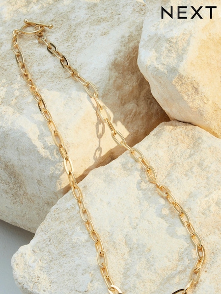 Vergoldetes Sterlingsilber - Premium Collection Chain T-Bar Necklace (647290) | 104 €