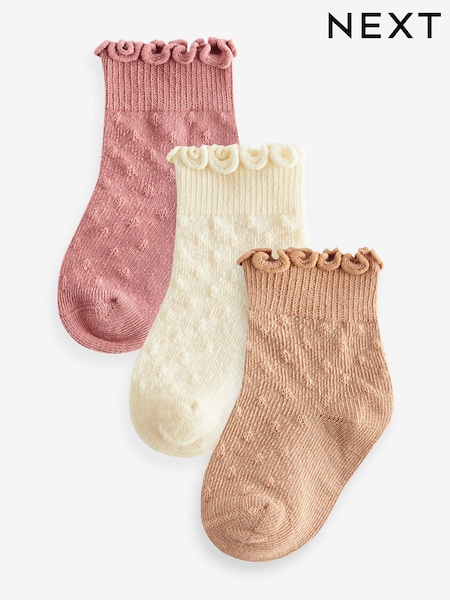 Nevtralno - Frill Baby Socks 3 Pack (0mths-2yrs) (647553) | € 4