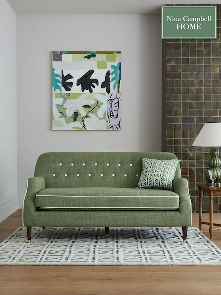 Nina Campbell Carmel Green Walton Small 2 Seater Sofa (647561) | €1,007