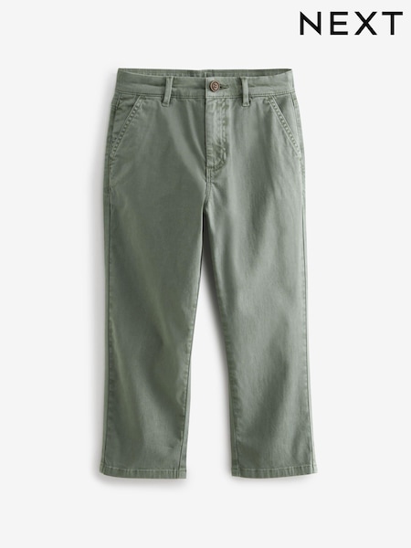 Green Loose Fit Chino Trousers (3-16yrs) (647650) | €8 - €12