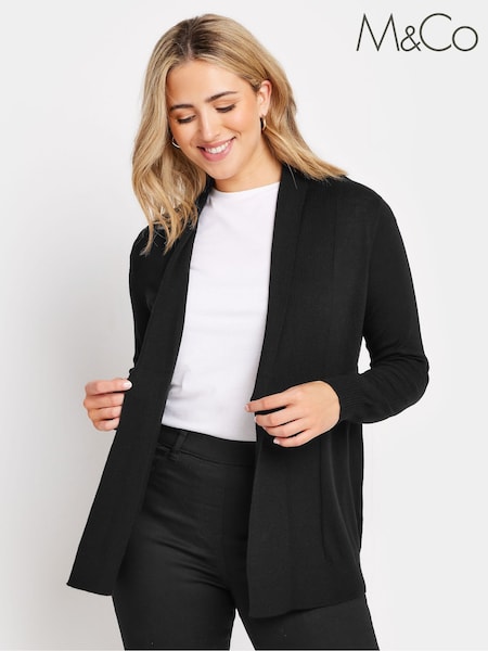 Musta - M&Co Edge To Edge Musta Neuletakki (647657) | €43