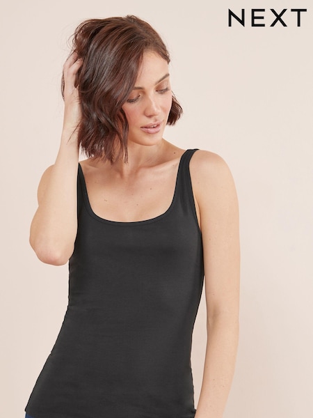 שחור - Thick Strap Vest (647897) | ‏23‏₪