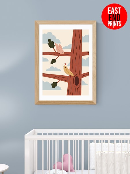 East End Prints Two Little Birds Wall Art Print By Kid Of The Village