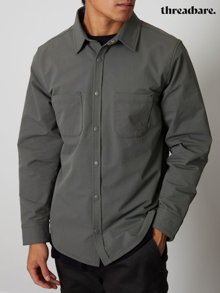 Threadbare Grey Luxe Jersey Lined Long Sleeve Overshirt (648289) | €20