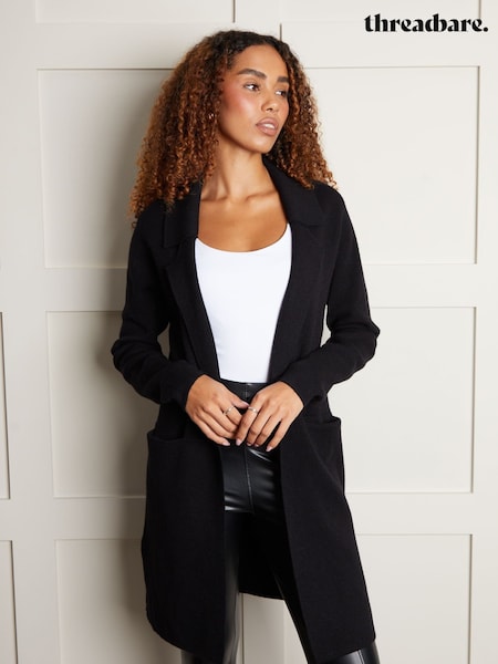 črna - Threadbare Tailored Coatigan (648807) | € 53