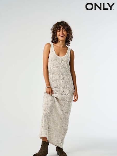 ONLY Crochet Sleeveless Midi Knitted Beach Dress (648870) | 25 €