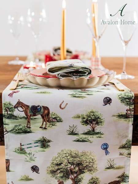 Avalon Home Horse Girl Chic Table Runner