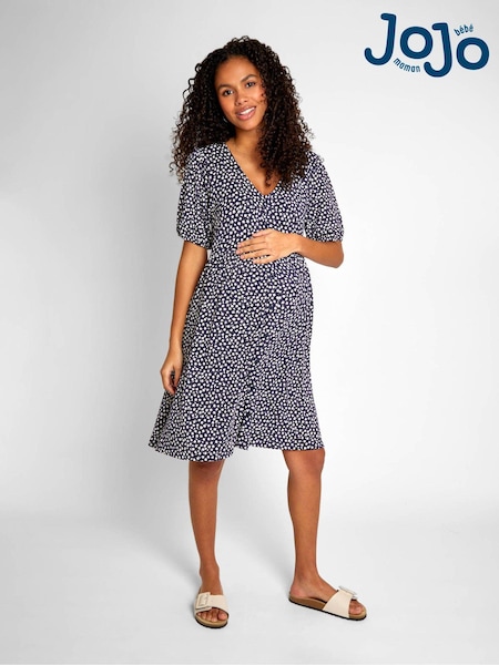 JoJo Maman Bébé Ditsy Print V-Neck Maternity Dress (649221) | 67 €