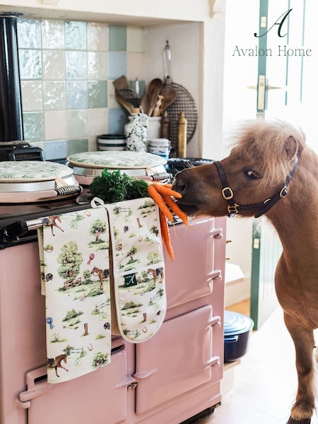 Avalon Home Horse Girl Chic Tea Towel