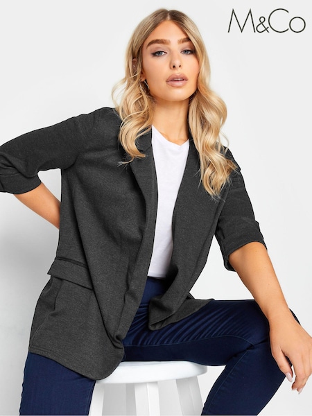 Gri - M&Co Jachetă blazer texturată (649775) | 103 LEI