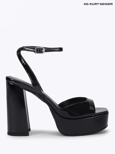 Svart - Kg Kurt Geiger Aster Platform Heeled Sandals