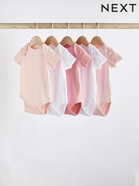 Rosa/blanco - Short Sleeve Baby Bodysuits (649881) | 14 € - 17 €
