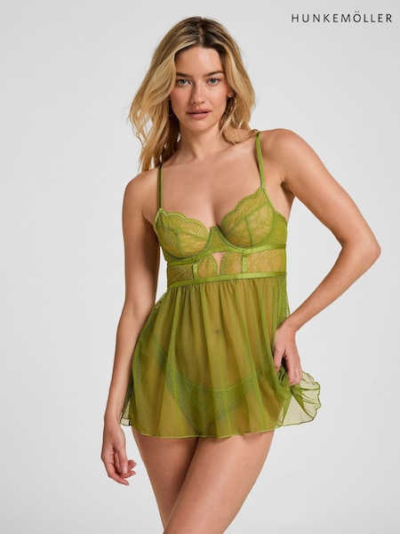 Green - Hunkemoller Isabelle Babydoll