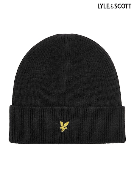 Lyle & Scott Black Boys Beanie (650164) | 49 QAR