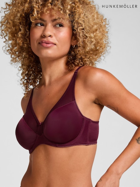 Purple - Hunkemöller Nina Non Padded Underwired Minimizer Bra
