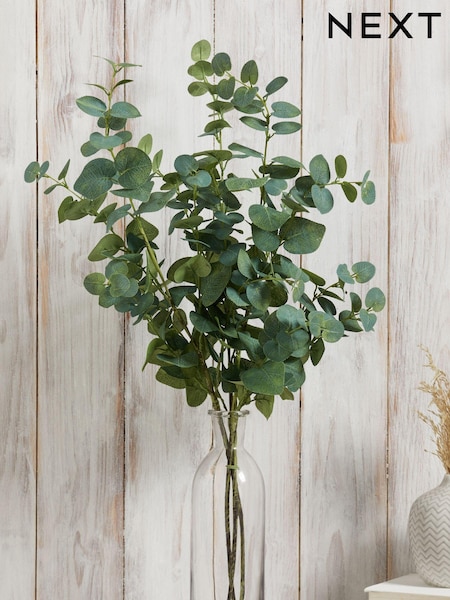 Set of 3 Green Artificial Eucalyptus Stems (650295) | €35