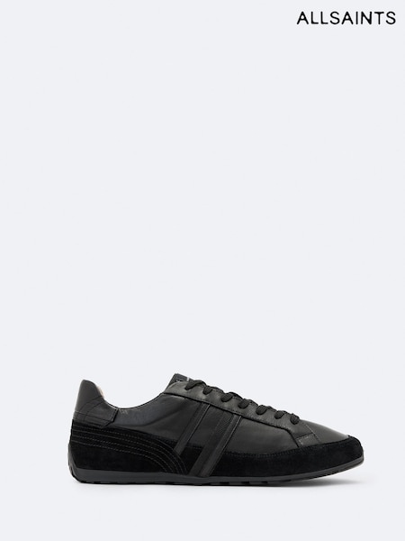 Black - Regular Allsaints Liam Lace Up Trainers