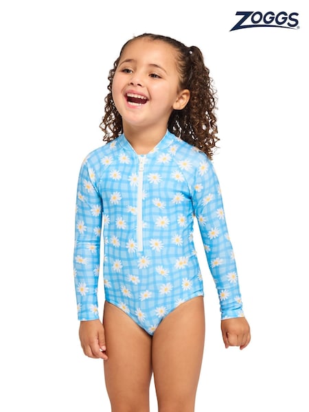 Blue - Zoggs Kids Girls Paddle Swimsuit