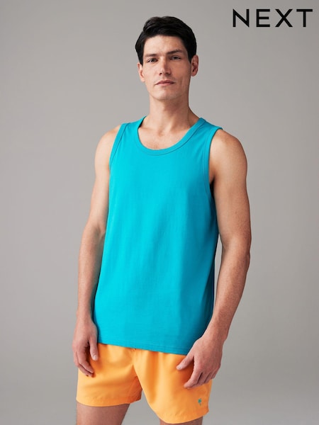 Aqua Blue 100% Cotton Vest (650589) | €4