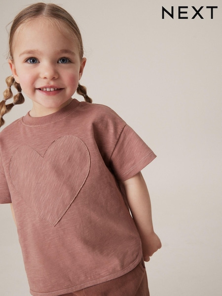 rjava - 100% Cotton Short Sleeve Appliqué T-Shirt (3mths-7yrs) (650629) | € 4 - € 6