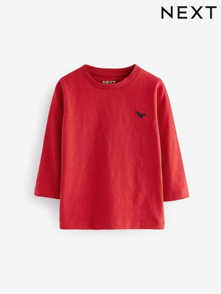 Red Long Sleeve Plain T-Shirt (3mths-7yrs) (650719) | 14 QAR - 21 QAR