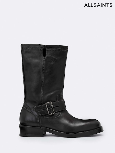 Noir - Allsaints Bailey Biker Boots