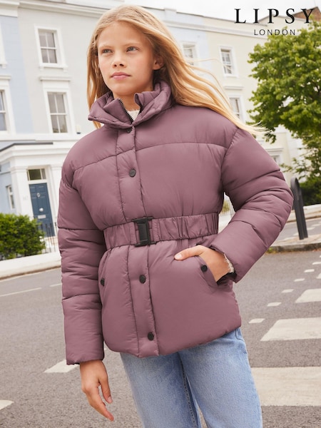 Lipsy Purple Short Padded Coat (5-16yrs) (650783) | €22 - €27