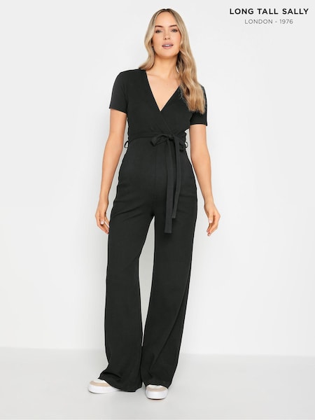 Long Tall Sally Black Maternity Ribbed Jumpsuit (650941) | €51