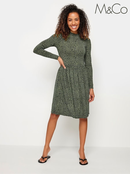 M&Co Green Short Smock Dress (651148) | €40