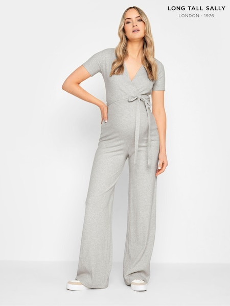 Серый - Long Tall Sally Maternity Ribbed Jumpsuit (651178) | €53