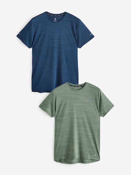 Green/Blue Active Gym and Training T-Shirts 2 Pack (651267) | €5