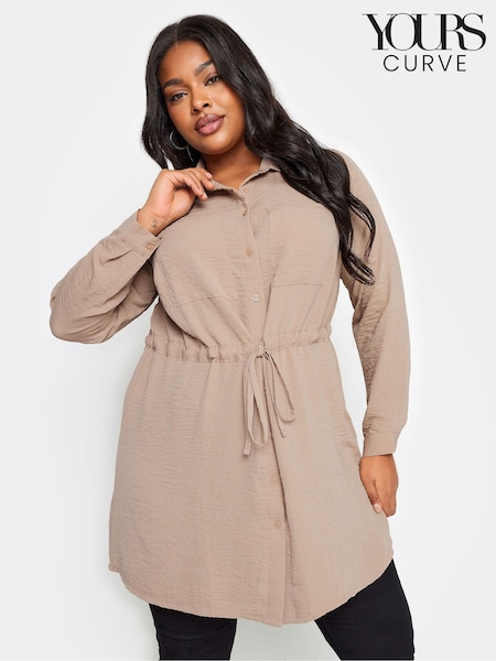 Yours Curve Brown Utility Tunic (651566) | AZN 78