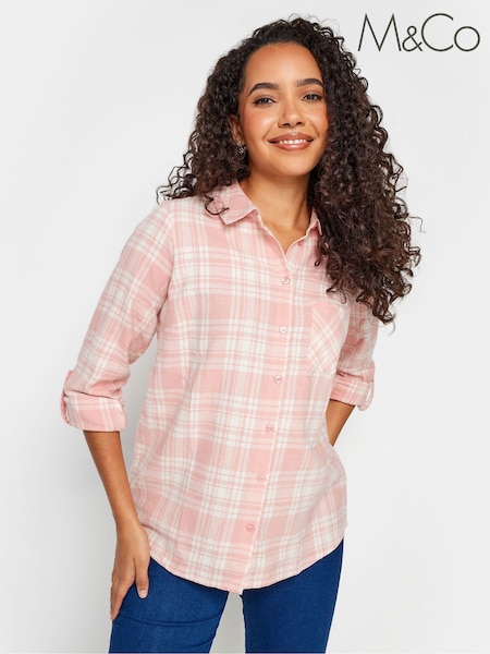 Rosa - M&Co Boyfriend Petite Kariertes Hemd (651980) | 44 €