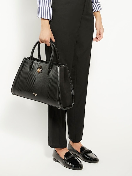 Черный - Dune London Daitlyn Structured Top Handle Handbag (652135) | €146