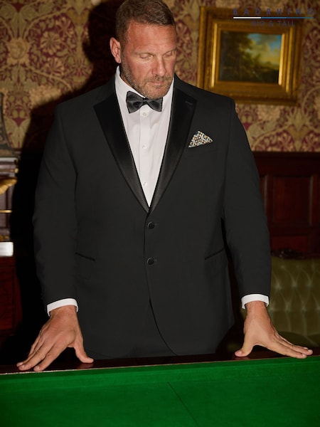 Black - Regular Badrhino Big & Tall Dinner Jacket
