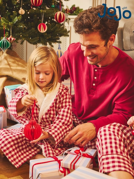 Gingham rouge - Regular Jojo Maman Bébé Men's Christmas Pyjamas