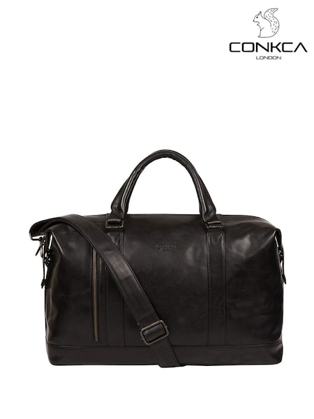 Negro - Conkca Rivellino Leather Holdall (652331) | 183 €