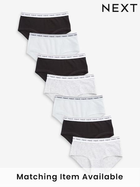 Schwarz/Weiß/Grau - Hipster Briefs 7 Pack (2-16yrs) (652519) | 11 € - 15 €