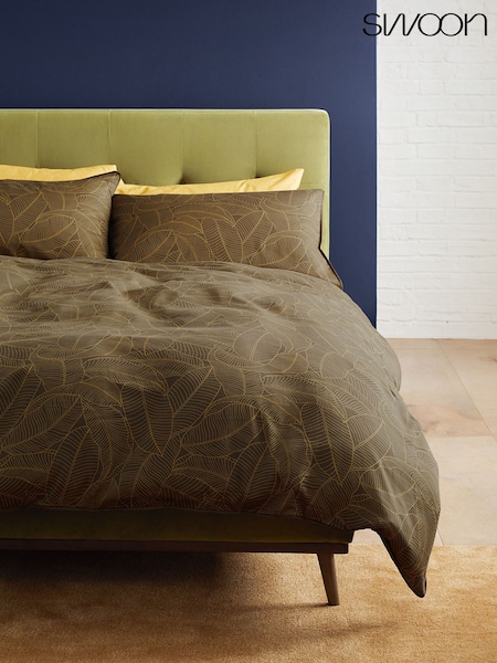 Swoon Green Klee 220 Thread Count Duvet Cover and Pillowcase Set (652946) | €21.50 - €39