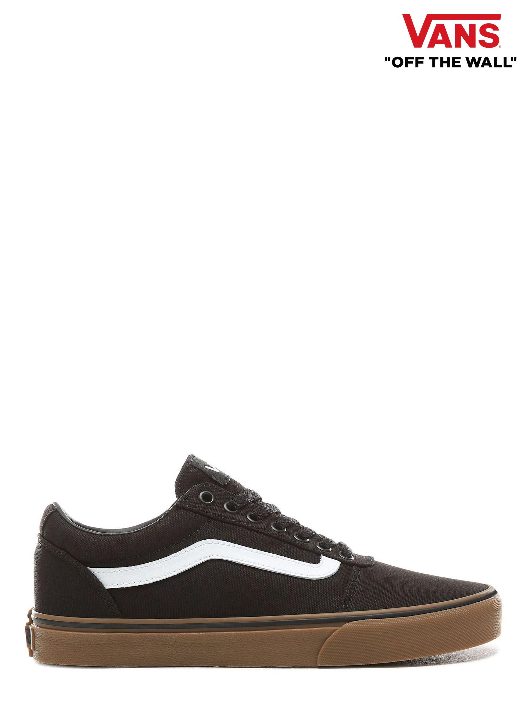 Mens black vans trainers discount