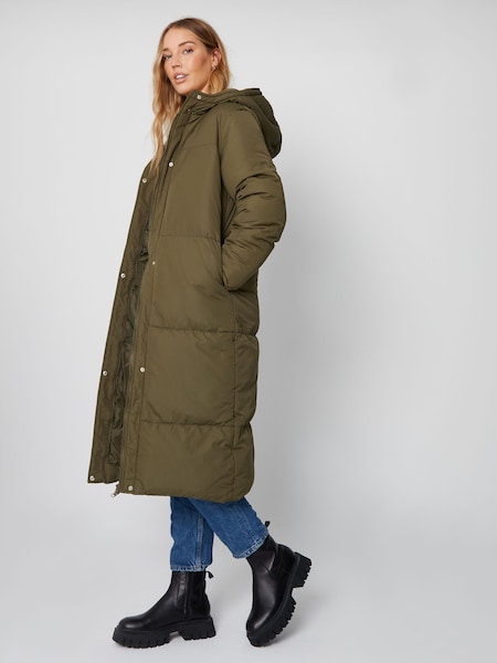 Threadbare Green Longline Hooded Padded Jacket (653973) | €31