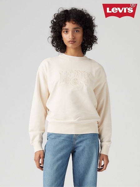 Levi's® White Swan 100% Cotton Graphic Heritage Crewneck Sweatshirt (654104) | €31