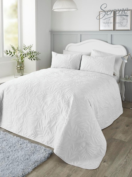 Serene White Luana Quilted Bedspread (654157) | €53