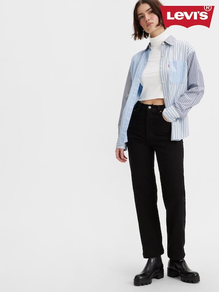 Levi's® Black Sprout Ribcage Straight Ankle Jeans (654372) | €64