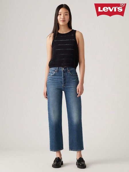 Levi's® My Honor Ribcage 100% Cotton Straight Ankle Jeans (654373) | €84