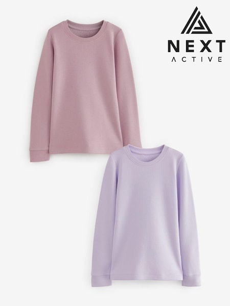 Morado lila - Thermal Long Sleeve Tops 2 Pack (2-16yrs) (654524) | 21 € - 29 €