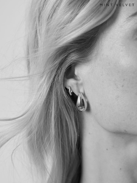 Mint Velvet Silver Tone Drop Earrings (654746) | 1,322 UAH